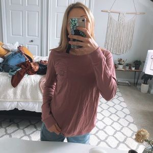 ivory ella blush pink long sleeve